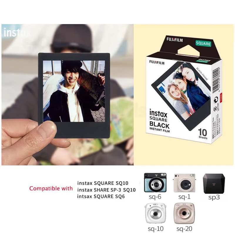 Fujifilm Instax Square White Edge Films Photo Paper 10-100 Sheets for Instax SQ10 SQ6 SQ20 Instant Camera Share SP-3 Printer - 4