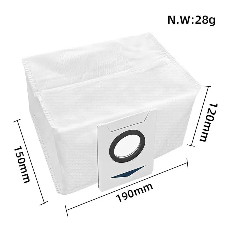 قطع غيار مكنسة روبوت Ecovacs Deebot X1 OMNI / T10 OMNI فرشاة مطاطية / جانبية، غطاء، فلتر Hepa، ممسحة قماش، كيس غبار - 5