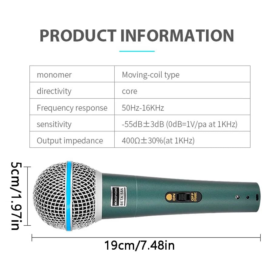Wired Professional Condenser Microphone Mic For PC Karaoke Machine System Sound Room Gaming Gamer Audio Sing Live Streaming Kits - 5