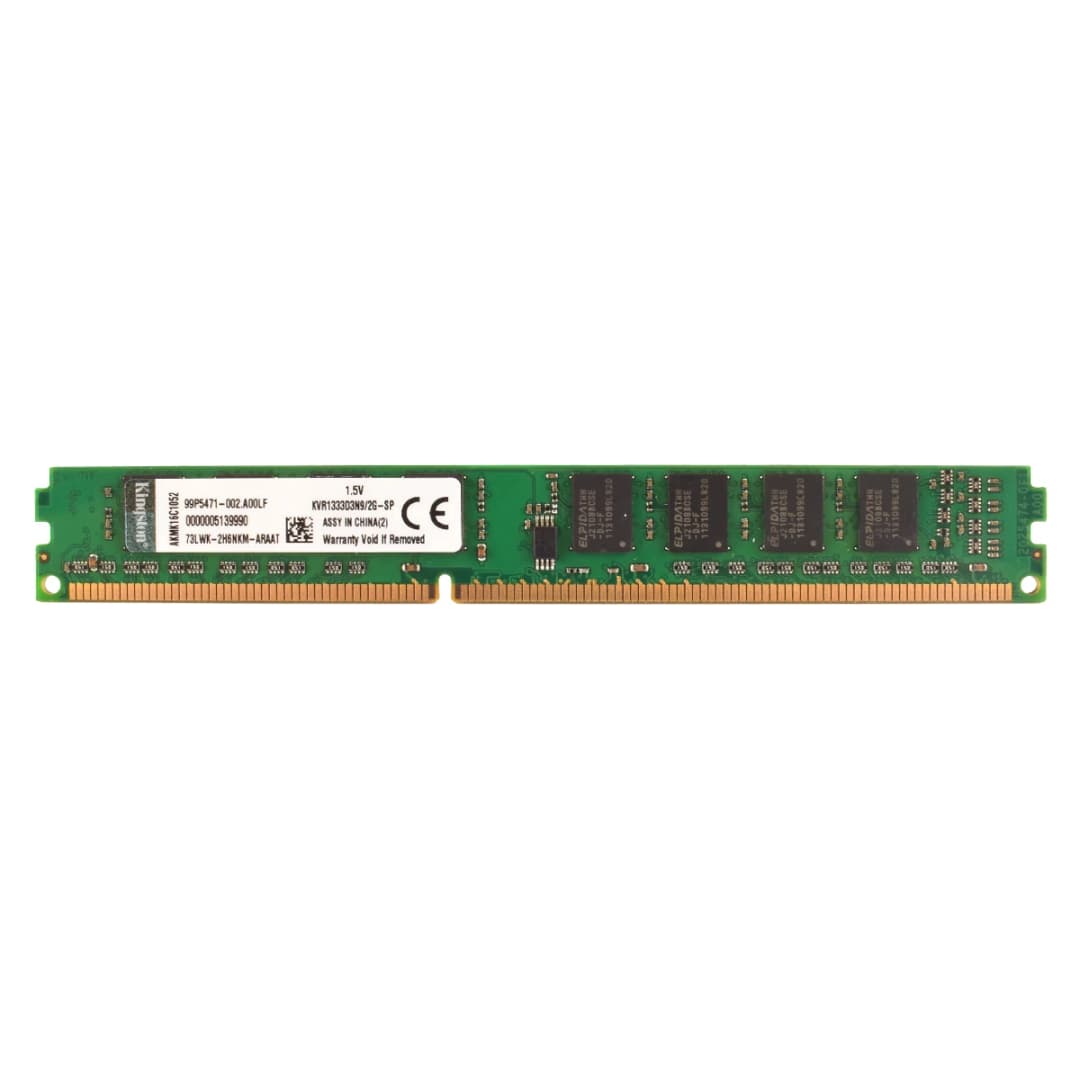 كينجستون ميموريا رام DDR2 2 جيجابايت 800 ميجاهرتز 667 ميجاهرتز DDR3 2 جيجابايت 1333 ميجاهرتز PC2-5300 PC2-6400 PC3-10600 ذاكرة سطح المكتب موديل - 4