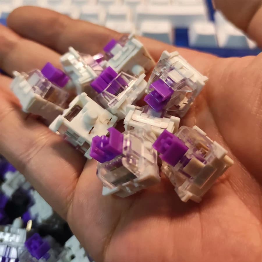 مفاتيح Outemu مقاومة للغبار، خطية، لمسية، صامتة، 3Pin، لوحة مفاتيح بإضاءة RGB LED SMD للألعاب، متوافقة مع MX Switch - 6