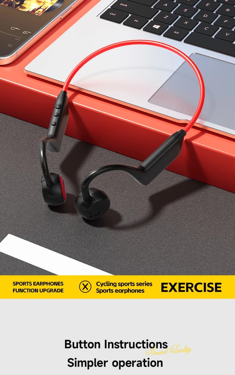 Xiaomi Bone Conduction Headset Wireless Swimming Sports Headphone IPX8 Bluetooth 5.4 With Mic Waterproof Exercise Fitness New - 2