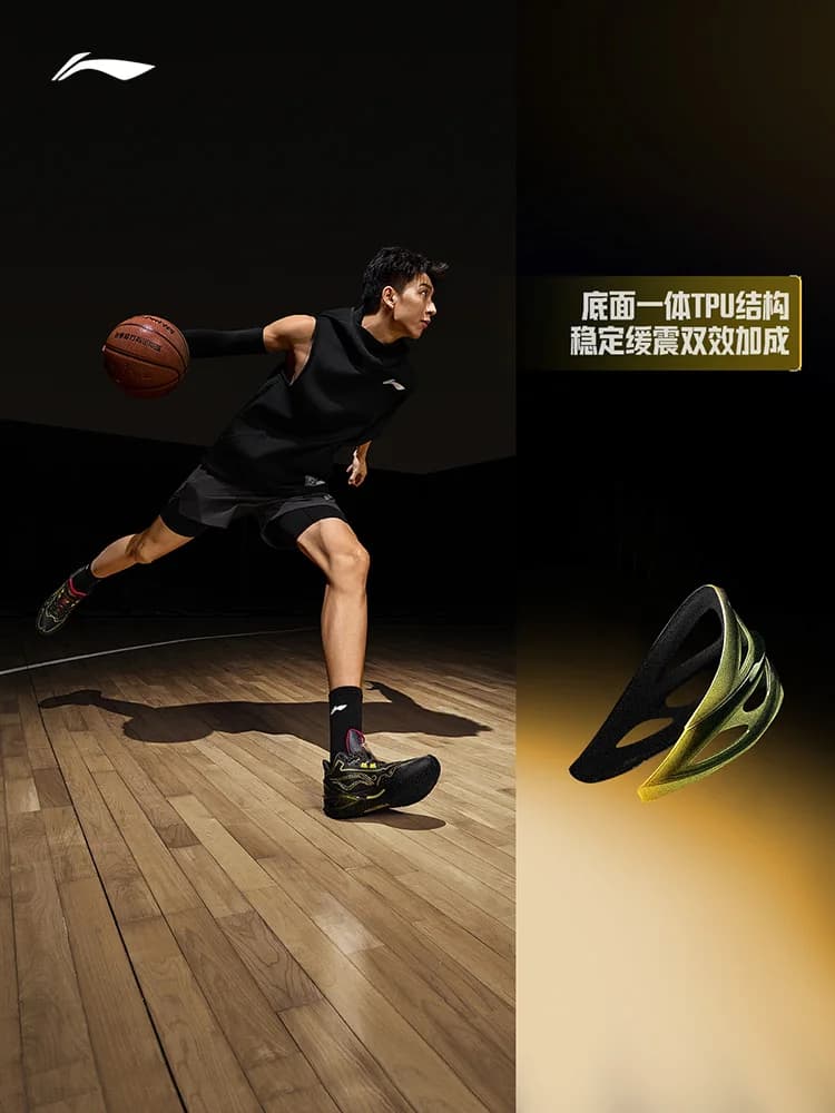 LI NING LIREN6 QITIAN أحذية كرة سلة، أحذية رجالية منخفضة، 2025 جديدة مقاومة للاهتراء ومقاومة للانزلاق، أحذية رياضية - 6