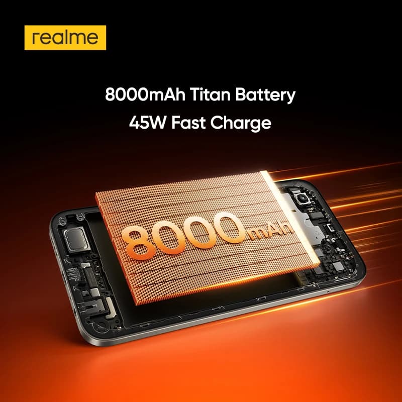 إطلاق جديد realme P4x هاتف ذكي 6.8 بوصة شاشة LCD 120 هرتز معالج UNISOC T7250 كاميرا 50 ميجابكسل AI بطارية 8000 مللي أمبير شحن 45 واط NFC - 3