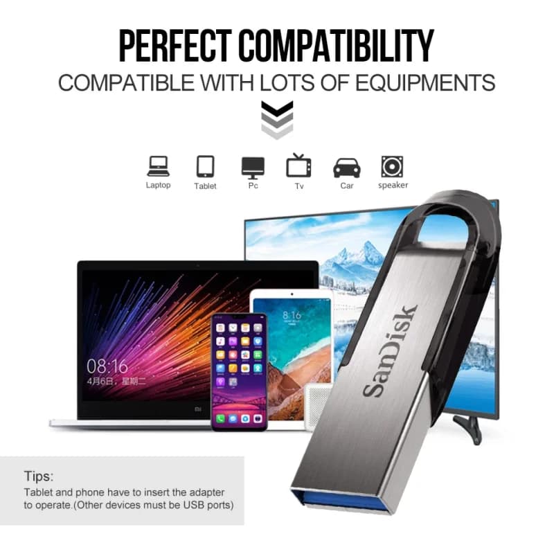 SanDisk CZ73 يو اس بي 3.0 فلاش درايف 128 جيجابايت يو اس بي 16 جيجابايت 32 جيجابايت 64 جيجابايت معدن بن درايف 512 جيجابايت يو اس بي 3.0 ستيك 256 جيجابايت 150 ميجابايت/ثانية مفتاح ذاكرة - 5