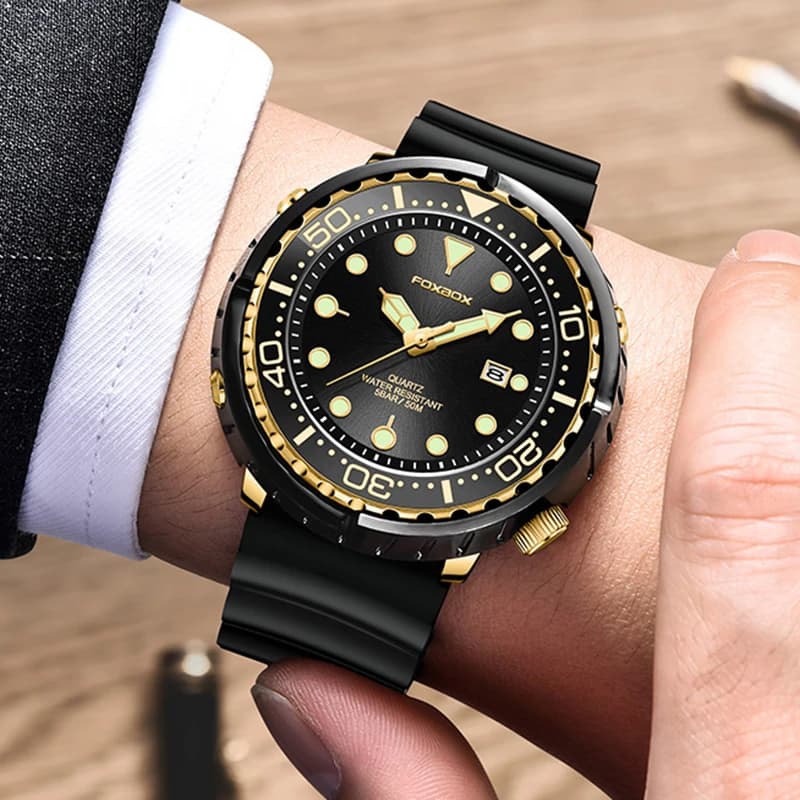 LIGE Fashion Diver Watch Men Top Brand Luxury 50ATM Waterproof Date Clock Sport Watches Mens Quartz Wristwatch Relogio Masculino - 5