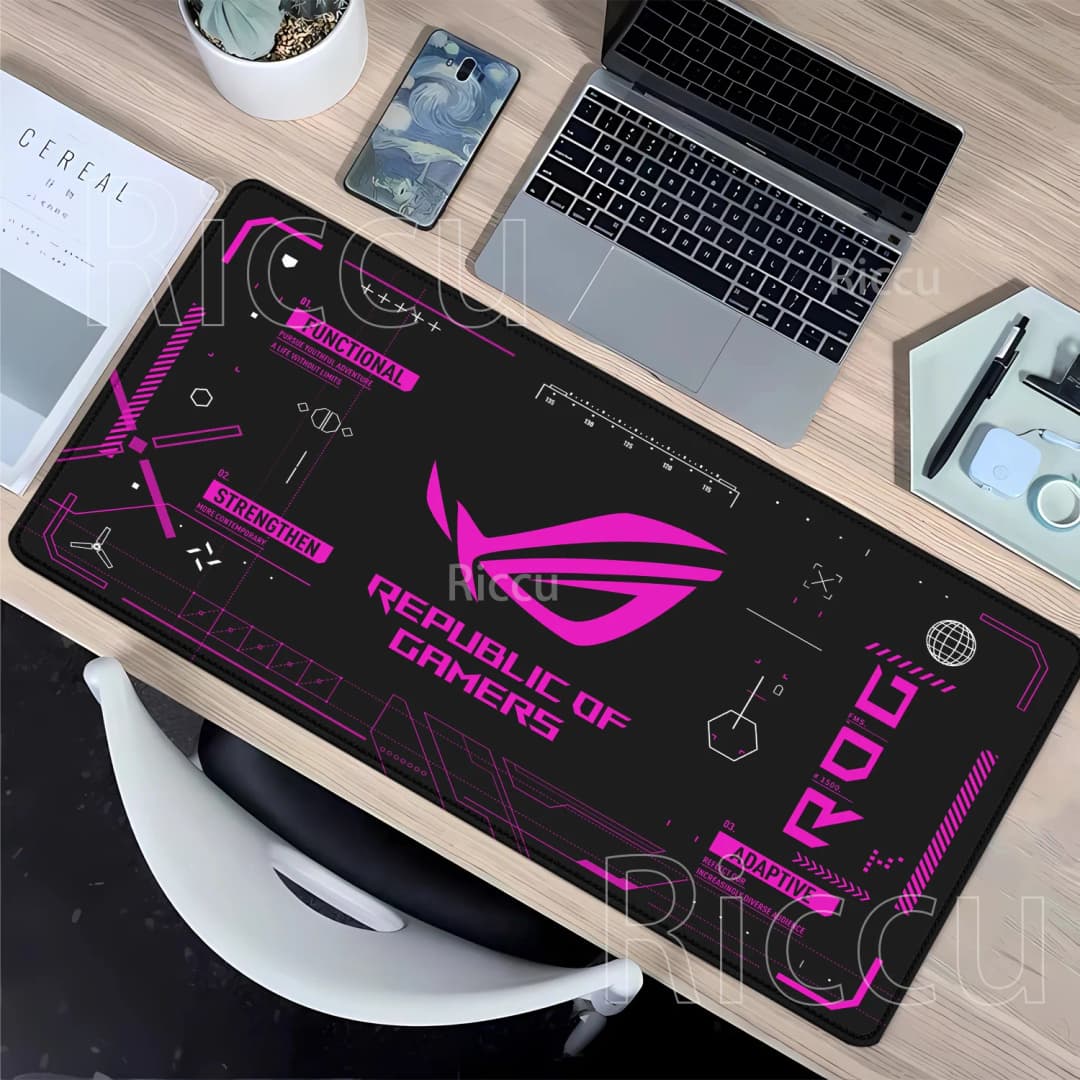 R-ROG Large Gaming Mouse Pad A-ASUS PC Computer Gamer XXL Nonslip Keyboard Mousepad HD Printing Office overlock esports Desk Mat - 2