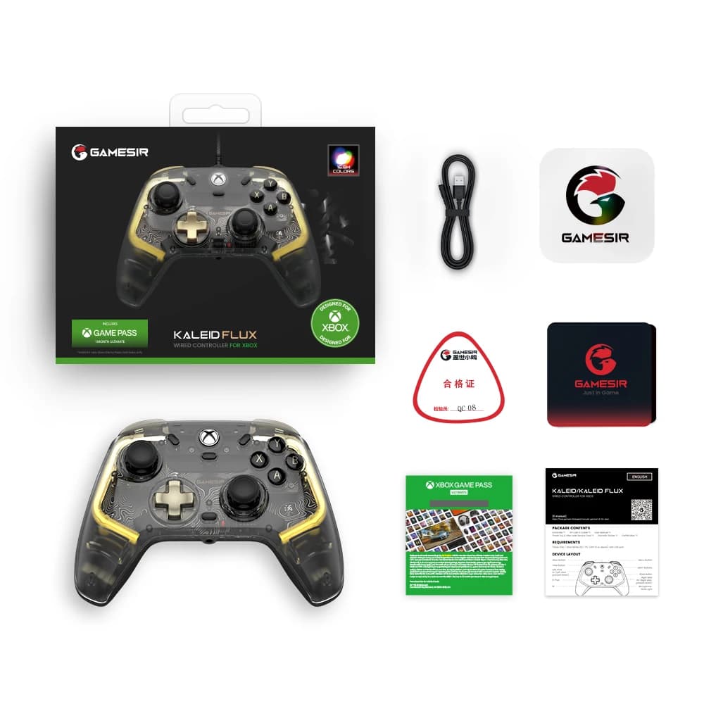 وحدة تحكم GameSir Kaleid Flux السلكية لـ Xbox Series X وS وOne مع عصا تحكم بتأثير Hall - 6
