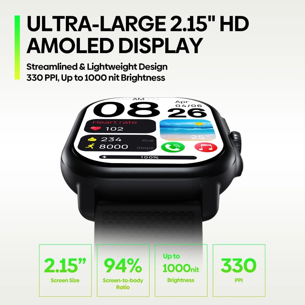ساعة Zeblaze Beyond 3 Pro GPS الذكية الجديدة شاشة 2.15" AMOLED نظام تحديد المواقع المدمج واستيراد المسار إجراء/استقبال المكالمات الهاتفية - 3