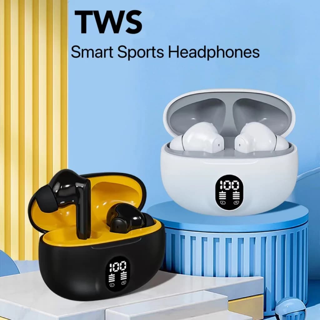 سماعات أذن لاسلكية TWS 895B إلغاء الضوضاء مقاومة للماء سماعات أذن ستيريو داخل الأذن مع شاشة LED علبة شحن