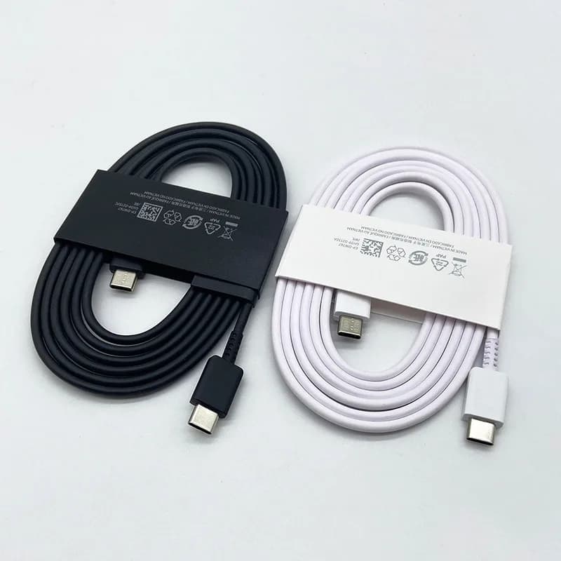 كابل سامسونج Type C بطول 1.8 متر و3 أمبير للشحن السريع لهواتف جالاكسي S23 وS20 وS21 وS22 بلس ألترا - 2