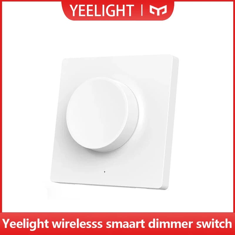مفتاح دايمر لاسلكي ذكي من Yeelight، جهاز تحكم ذكي في التعتيم متصل بالبلوتوث مناسب لإضاءة Yeelight وتطبيق Mi Home