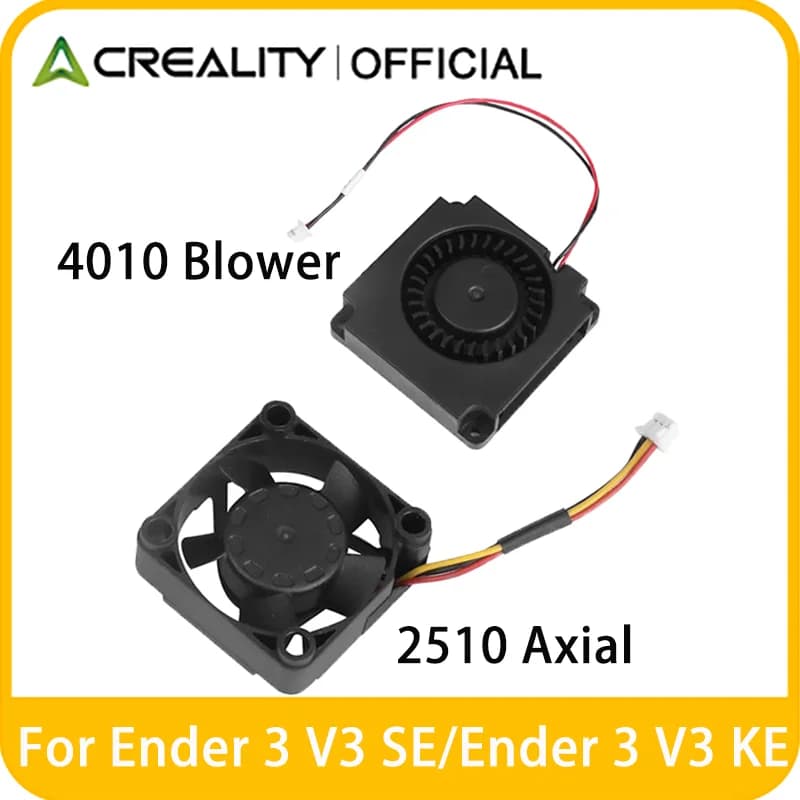 مراوح رسمية من كرياليتي Ender 3 V3 SE، مروحة نفخ 4010، تيار مستمر 24V، مروحة تبريد محورية 2510، متوافقة مع Ender3 V3 SE/Ender3 V3 KE
