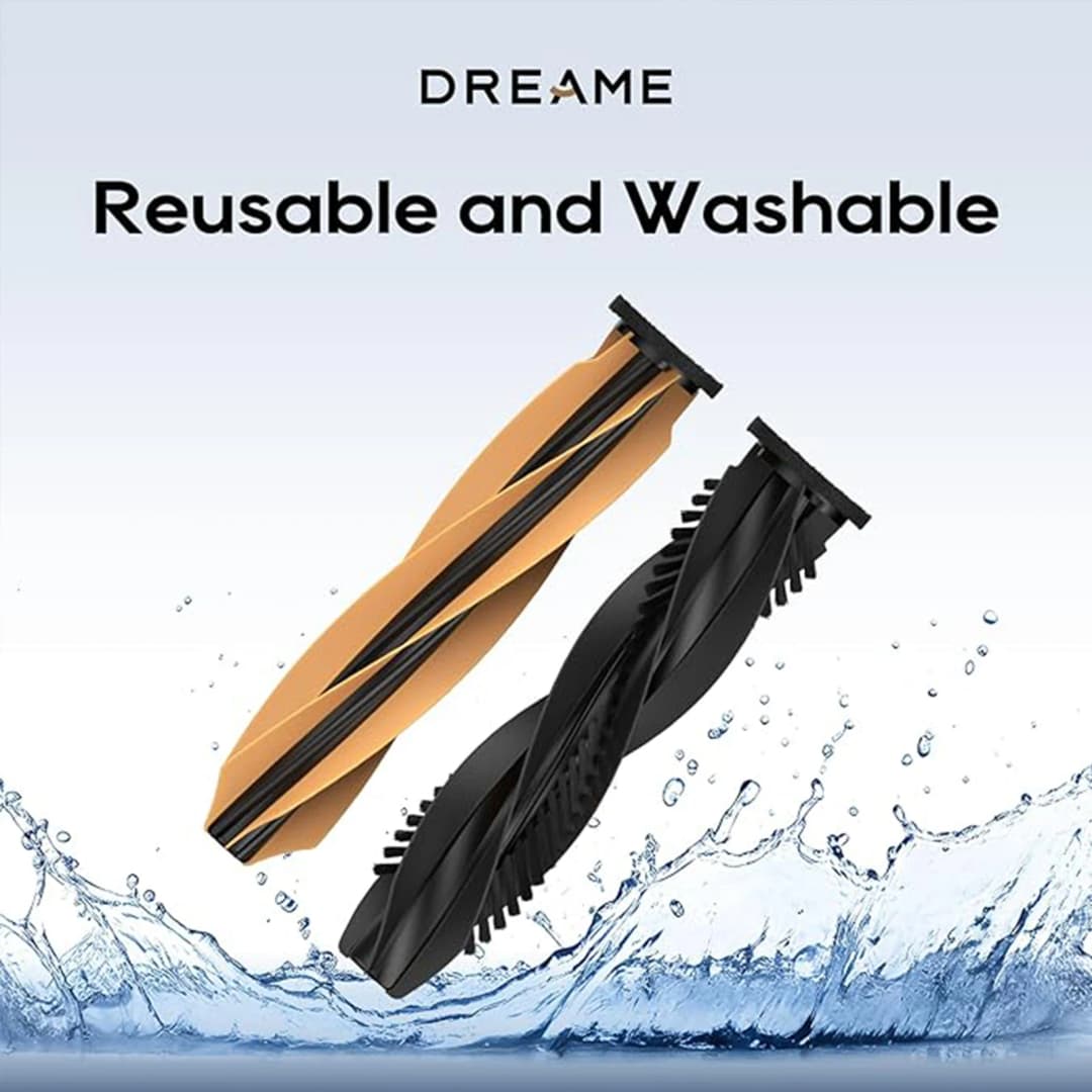 فرشاة Dreame DuoBrush الأصلية لـ X50 Ultra/L50 Ultra/L40s Ultra/سلسلة Aqua10/D20 Plus/D20 Pro Plus / Matrix10 Ultra مكنسة كهربائية روبوت - 5