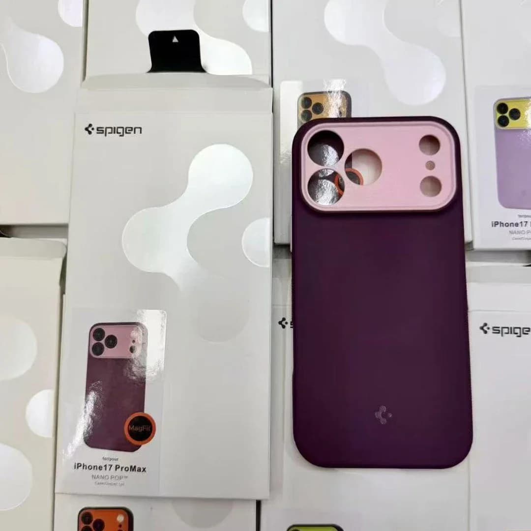غطاء Spigen لهاتف آيفون 17 برو ماكس، 17 برو تغطية كاملة مقاوم للصدمات غطاء واقي من المطاط الناعم مع غلاف مغناطيسي ناعم