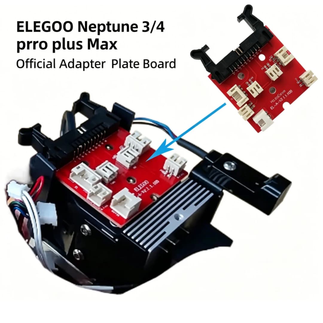 لوحة محول الطارد الرسمية ELEGOO Neptune 3/4 pro plus Max لقطع غيار طابعة ثلاثية الأبعاد أصلية لإكسسوارات Elegoo