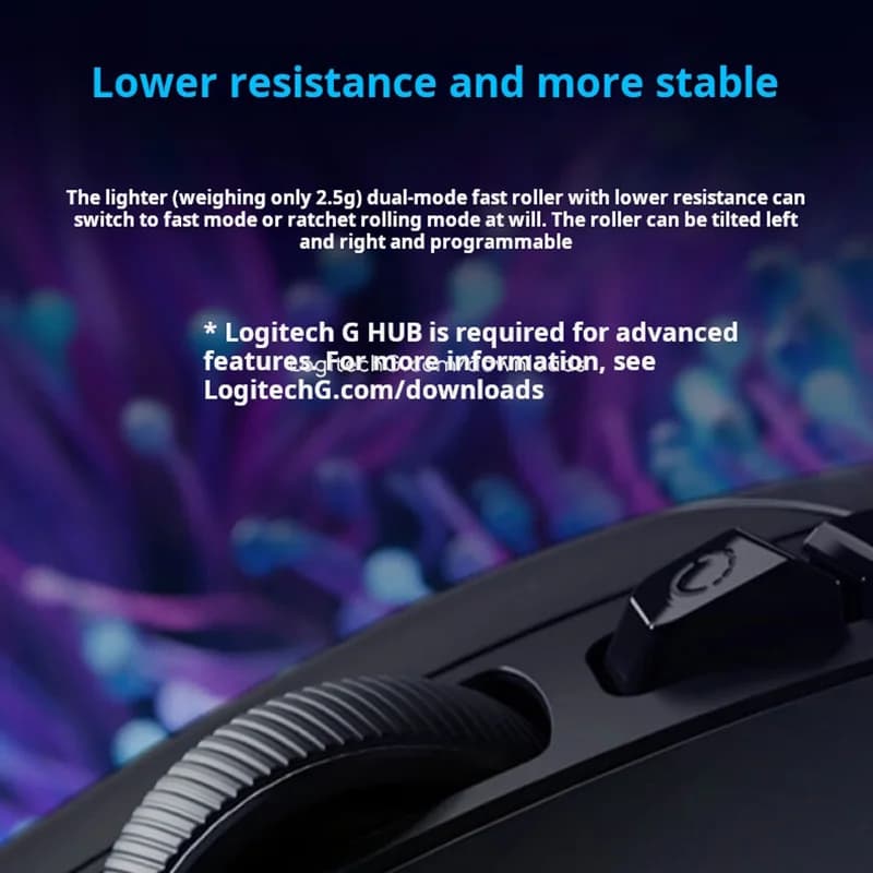 ماوس الألعاب السلكي Logitech G502X خفيف الوزن بمفتاح ميكانيكي بصري قابل للبرمجة ماكرو محيطي Esports جديد أصلي - 5