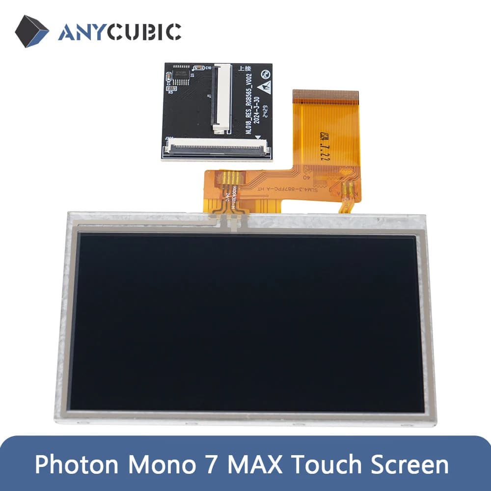 إكسسوارات طابعة ANYCUBIC ثلاثية الأبعاد: شاشة لمس ولوحة أم لطابعة Photon Mono 7 Max