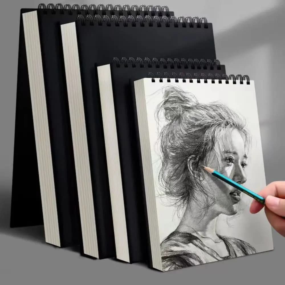دفتر رسم حلزوني صديق للبيئة 30 ورقة 8K 16K، ورق رسم سميك خالي من الأحماض A4 A5 A6، لوحة رسم فنية للرسم الزيتي