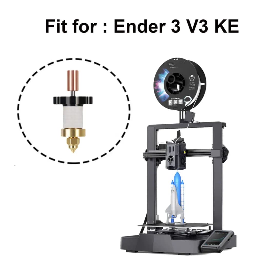 سخان سيراميك Creality Ender 3 V3 KE لـ K1 /K1 Max مستشعر خرطوشة الثرمستور Hotend وتسخين سيراميك 24V 60W - 6