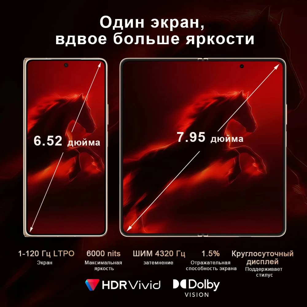 هاتف هونر ماجيك V6 الجديد 2026، إصدار عالمي، يدعم 5G، معالج سنابدراجون 8 إيليت، شاشة OLED قابلة للطي بمعدل تحديث 120 هرتز، بطارية 6660 مللي أمبير، شحن فائق السرعة 80 واط - 2