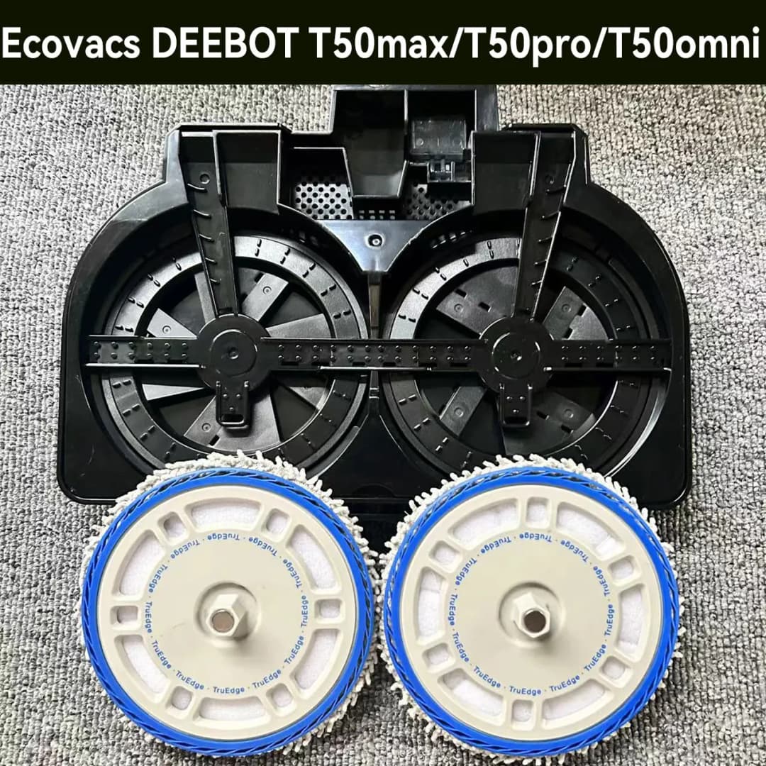 Ecovacs DEEBOT T50max/T50pro/T50omni Robot Vacuum: Original Cleaning Disk and Mop Bracket with Minor Cosmetic Flaws