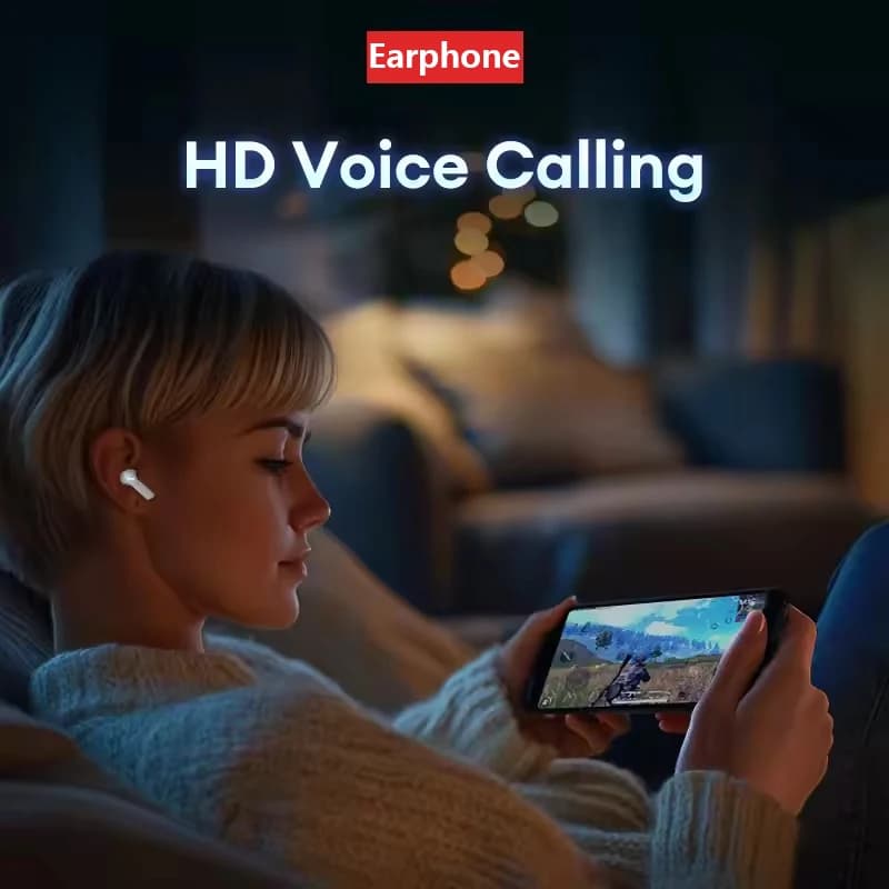 سماعات Lenovo XT53 الأصلية بلوتوث V5.4 - شاشة LED لعرض الطاقة، سماعات ألعاب، مقاومة للماء والعرق، سماعة لاسلكية محدثة - 4