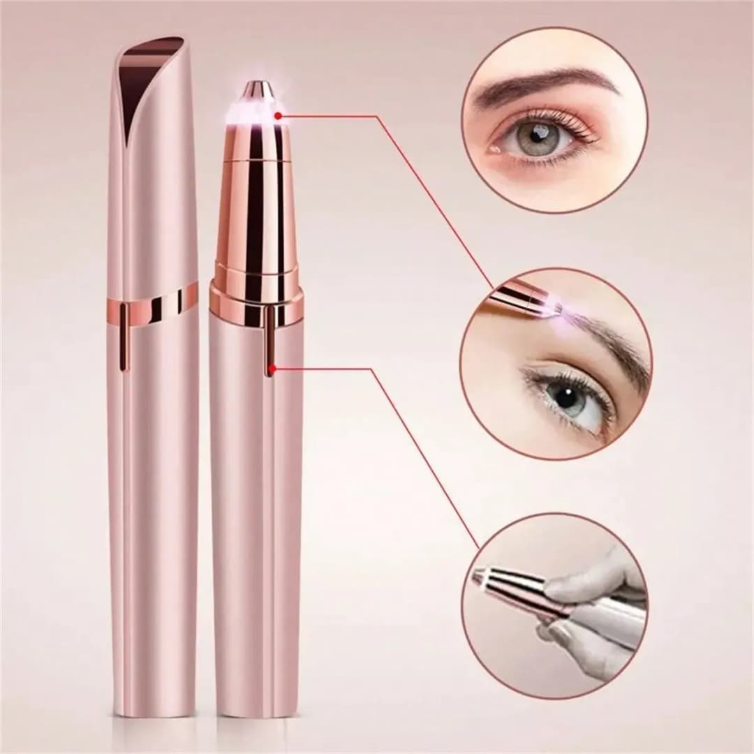 مزيل شعر الوجه للنساء قلم تشكيل الحواجب الكهربائي مزيل شعر الحواجب التلقائي