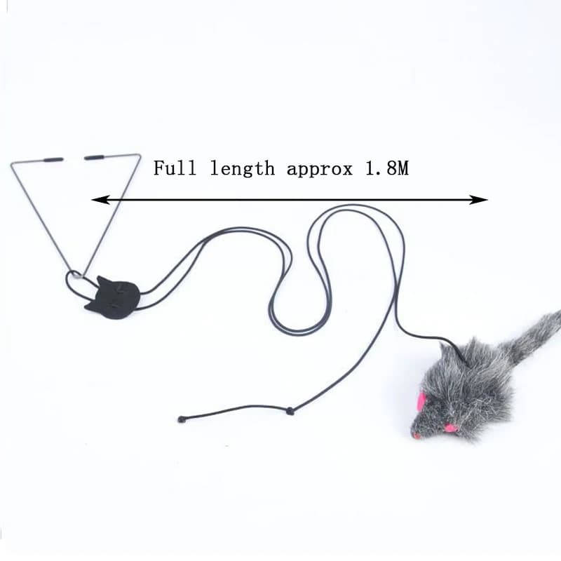 Interactive Cat Toy Hanging Clip Door Plush Mouse Self-hi Hanging Door Elastic Funny Cat Toy Juguetes Para Gatos - 6