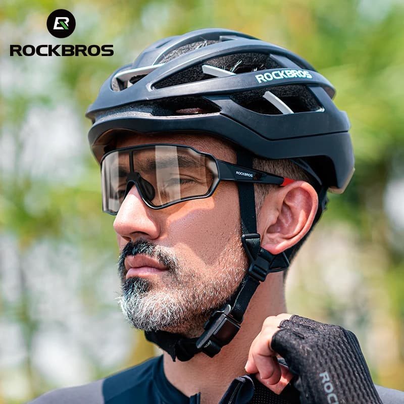 نظارات دراجات ROCKBROS بعدسات فوتوكرومية حماية من الأشعة فوق البنفسجية UV400 نظارات شمسية للدراجات نظارات رياضية خارجية نظارات ركوب الدراجات على الطرق الوعرة والطرق الممهدة - 5