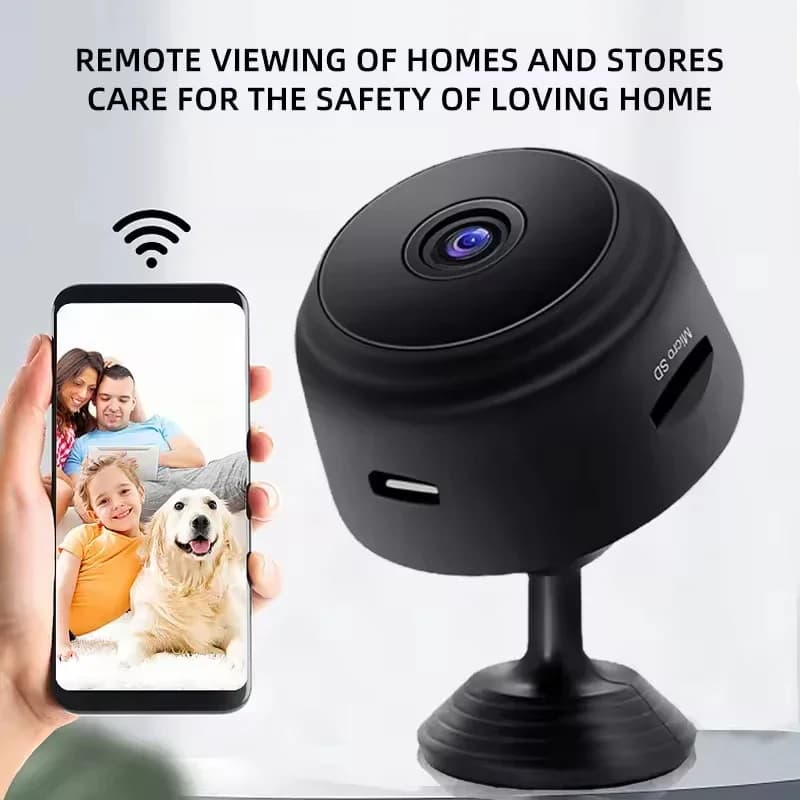 كاميرا A9 صغيرة الحجم بتقنية IP، محمولة بدقة 1080P HD وWifi، كاميرات مراقبة، مسجل فيديو، أمان منزلي ذكي، أمان لاسلكي - 4