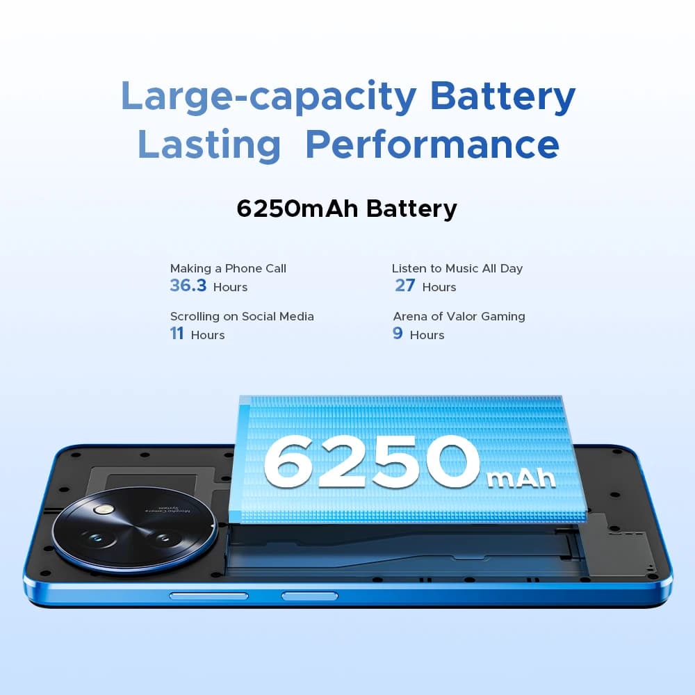 هاتف DOOGEE Note59 Pro+ الذكي 5G بنظام أندرويد 15 إصدار عالمي بطارية 6250mAh شاشة 6.75 بوصة 120Hz ذاكرة 12 جيجابايت 512 جيجابايت هاتف محمول يدعم NFC - 5