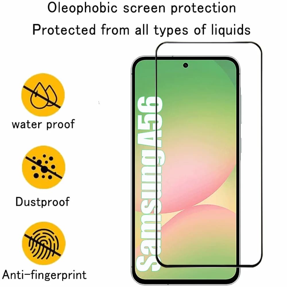 2/4PCS Cristal Templado For Samsung Galaxy A56 A55 A54 A53 Tempered Glass For Samsung A17 A27 A37 A57 A36 A26 A16 Screen Protector Samsung S26 S25 S24 Ultra Phone Protective Film - 4