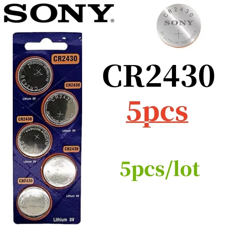5 قطع بطاريات سوني الأصلية CR2450 وCR2430 وCR2032 وCR2025 وCR1632 وCR1616 وCR1620 وCR1220، بطاريات ليثيوم - 3