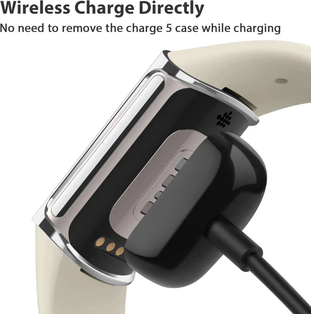 واقي شاشة لحافظة Fitbit Charge 6 مع غطاء حماية TPU لحافظة Fitbit Charge 5 وCharge6 وإكسسوارات حماية - 5