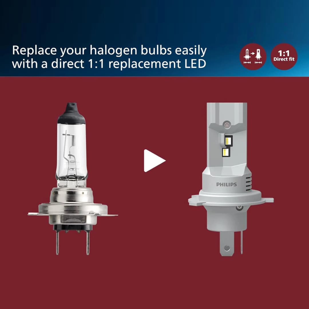 مصابيح أمامية للسيارة فيليبس ألتنيون برو 9200 LED H4، مصباح 12/24 فولت، إضاءة أقوى بنسبة 400%، 5800 كلفن، أبيض بارد، حزمة عالية ومنخفضة، إصدار جديد 11342U92X2 - 5