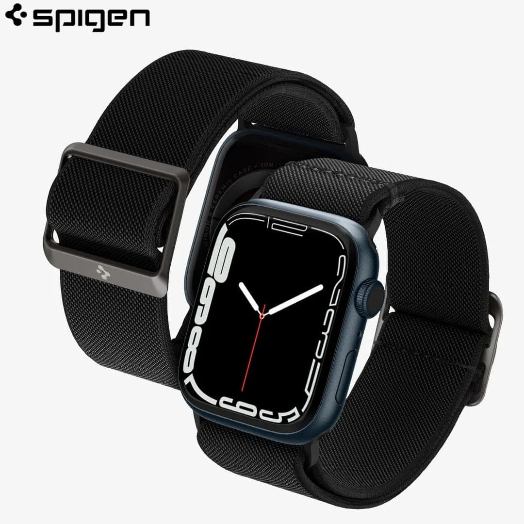 سوار رياضي مرن للغاية من سبايجن Lite Fit متوافق مع ساعة أبل ووتش SE/S6/5/4/3/2/1 بأحجام 38/40/49 ملم و9/8/7 41 ملم و10/11 42 ملم و9/8 45 ملم
