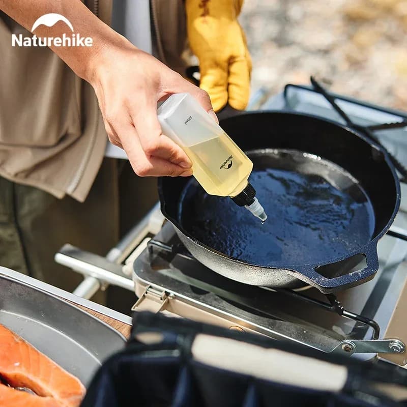 مجموعة أدوات مطبخ تخييم من Naturehike، علب توابل محمولة، أواني طهي، مستلزمات توابل سائلة ومسحوق، للشواء والنزهات - 6