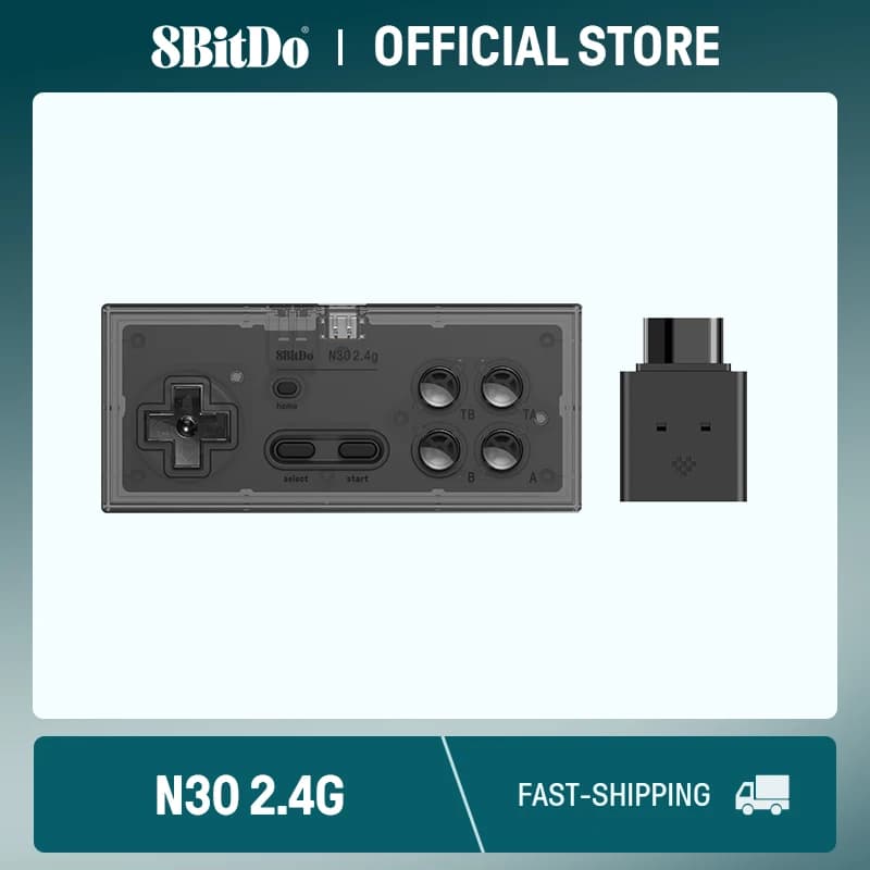 يد تحكم لاسلكية 8BitDo N30 2.4G لـ NES الأصلي