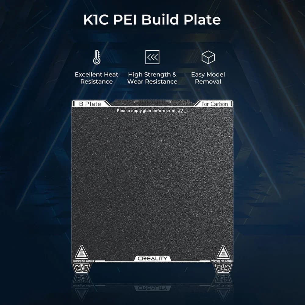Creality Official original K1C PEI Build Plate Without Soft Magnetic Sticker 235x235mm K1C Printing Plateform Board Frosted - 2