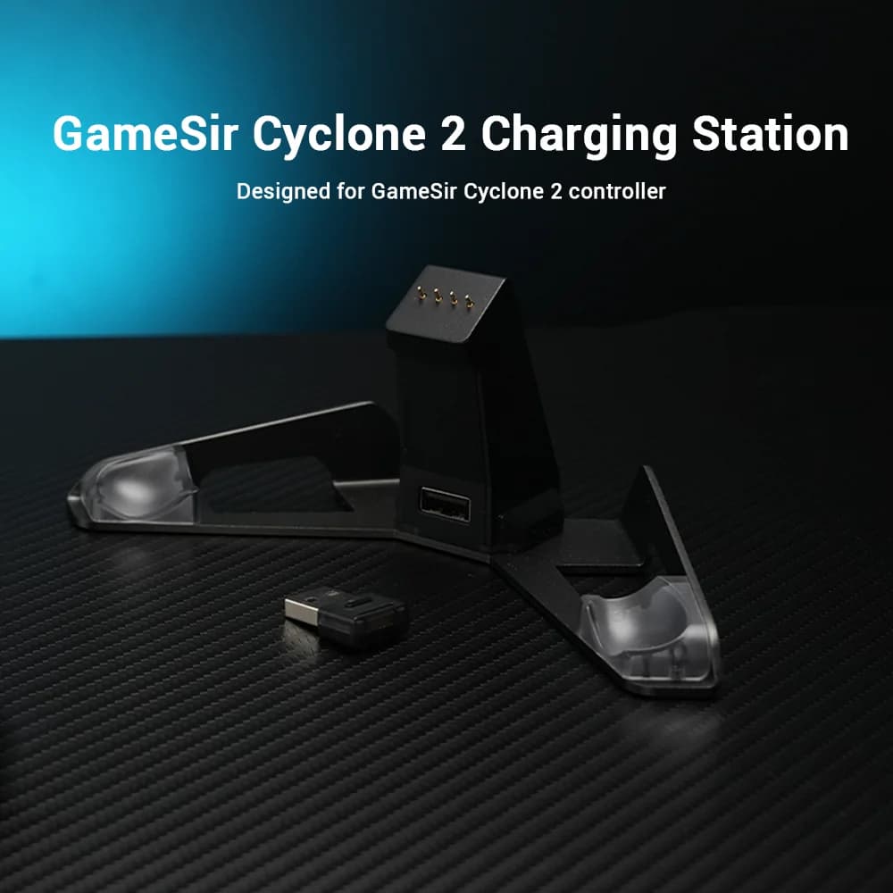 محطة شحن GameSir Nova سايكلون 2 تارانتولا برو رصيف شحن ذراع تحكم إيقاف وتشغيل ذكي شريط إضاءة RGB - 5
