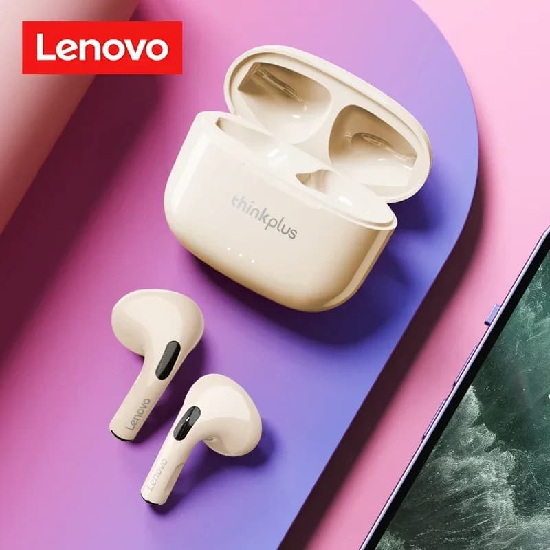 100% أصلي لينوفو LP40 بلس سماعة رأس بلوتوث لاسلكية صوت HiFi سماعات ستيريو رياضية سماعات أذن مع ميكروفون سماعات ألعاب