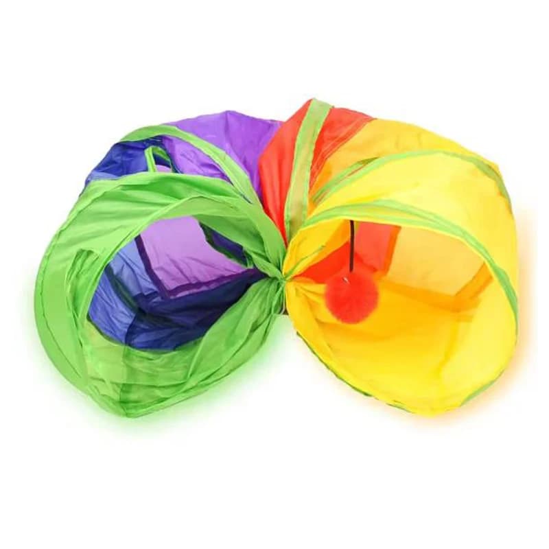 Cat Tunnel Pet Tube Collapsible Play Toy Indoor Outdoor Kitty Puppy Toys for Puzzle Exercising Training - 3