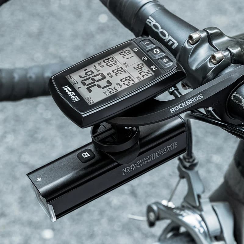 حامل جهاز كمبيوتر الدراجة ROCKBROS GPS، حامل إضاءة دراجة من النايلون، دعامة مقود الدراجة لـ Garmin/Wahoo/Bryton/Camera - 3