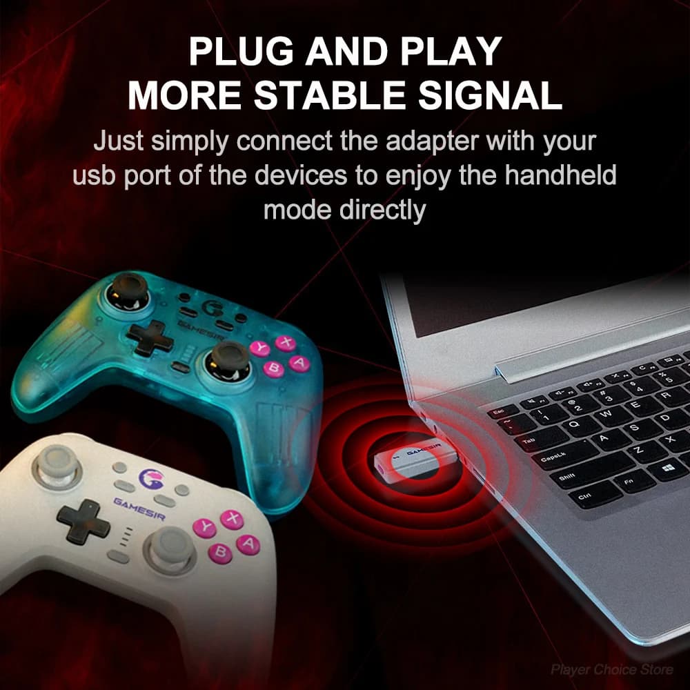 وحدة تحكم GameSir Nova Dongle مع مستقبل 2.4G لمحول وحدة التحكم في الألعاب - 4