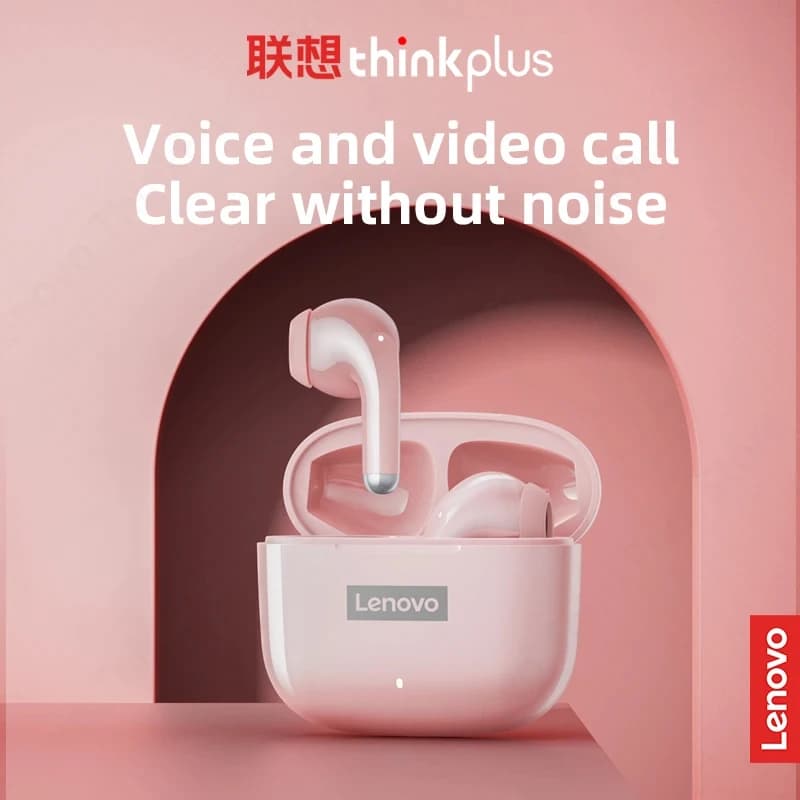 Choice Lenovo LP40 Pro Wireless Bluetooth 5.1 Earphone Waterproof Sports Headphone HiFi Stereo Headset Case Lovely Gifts Airpods - 3