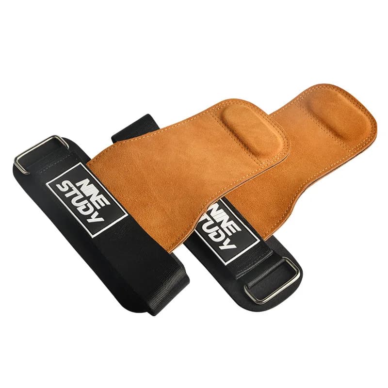 1Pair Gym Pull-Up Grip Strap Wrist Straps Anti-Slip Weight Power Belt Lifting Pads Deadlift Workout Palm Protection Gloves - 3