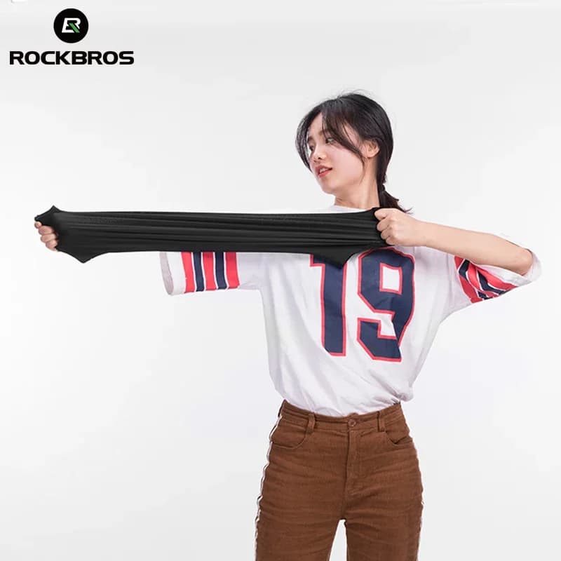 ROCKBROS قناع وجه سريع الجفاف للدراجات وشاح حماية من الشمس غطاء رأس للدراجات غطاء وجه للرياضات الخارجية باندانا دراجة قابلة للتنفس - 3