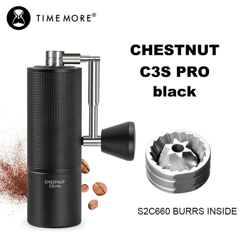مطحنة قهوة يدوية TIMEMORE Chestnut C3S Pro / C3ESP Pro مع مقبض قابل للطي، مطحنة إسبريسو محمولة مع شفرات S2C - 2