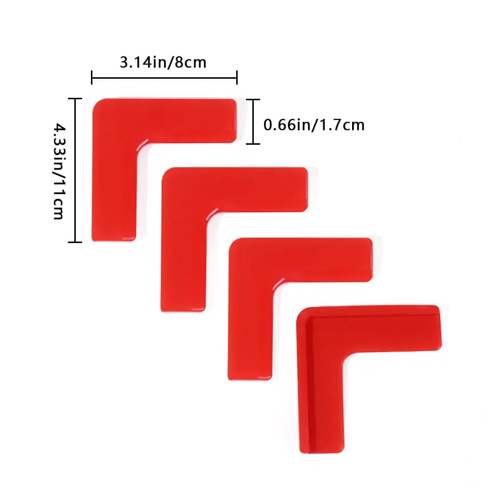4pcs Silicone Safety Window Head Protection Corner Edge Corner Protection Sleeve Aluminum Steel Child Window Anti-collision - 5